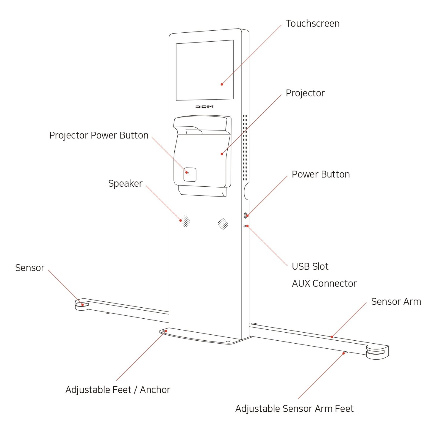 Indoor Mobile Projection Entertainment Floor Platform